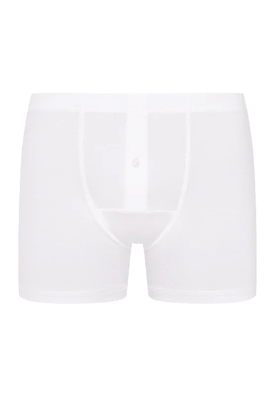 Men's boxer briefs with a form - fitting designCotton Sensation Long Leg Boxer Brief With Fly | White 73063-101 Men's boxer briefs with a form - fitting designCotton Sensation Long Leg Boxer Brief With Fly | White 73063-101