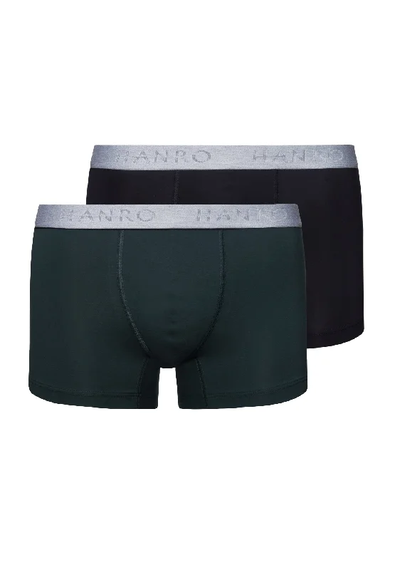 Men's boxer briefs with a fly - front closureCotton Essentials Boxer Briefs 2-Pack | Laurel/Black 73078-2871 Men's boxer briefs with a fly - front closureCotton Essentials Boxer Briefs 2-Pack | Laurel/Black 73078-2871