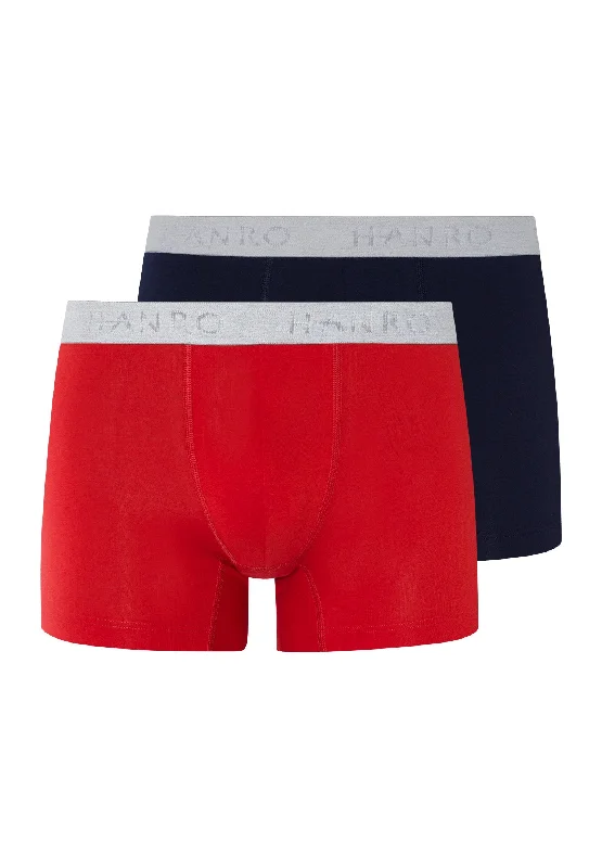 Men's boxer briefs with a quick - drying liningCotton Essentials Boxer Briefs 2-Pack | Deep Navy/ Bright Red 73078-2896 Men's boxer briefs with a quick - drying liningCotton Essentials Boxer Briefs 2-Pack | Deep Navy/ Bright Red 73078-2896