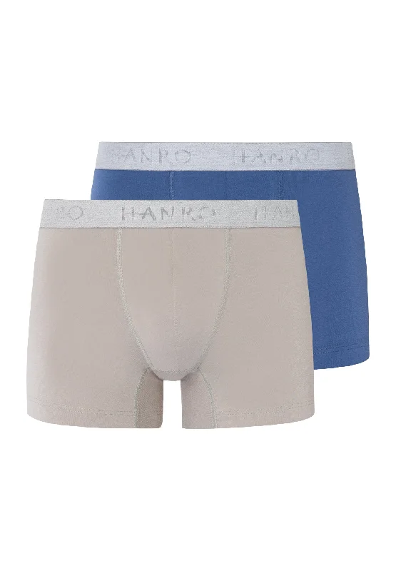 Men's boxer briefs with a smooth - finish fabricCotton Essentials Boxer Briefs 2-Pack | Slate Blue / Mid Grey 73078-2897 Men's boxer briefs with a smooth - finish fabricCotton Essentials Boxer Briefs 2-Pack | Slate Blue / Mid Grey 73078-2897