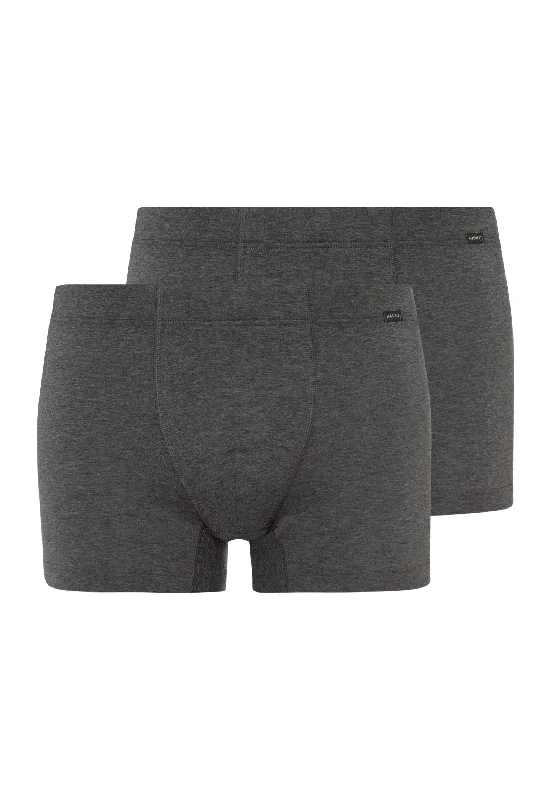 Men's boxer briefs with a comfortable crotch gussetCotton Essentials 2 Pack Boxer Brief With Covered Waistband | Coal Melange 73079-1092 Men's boxer briefs with a comfortable crotch gussetCotton Essentials 2 Pack Boxer Brief With Covered Waistband | Coal Melange 73079-1092