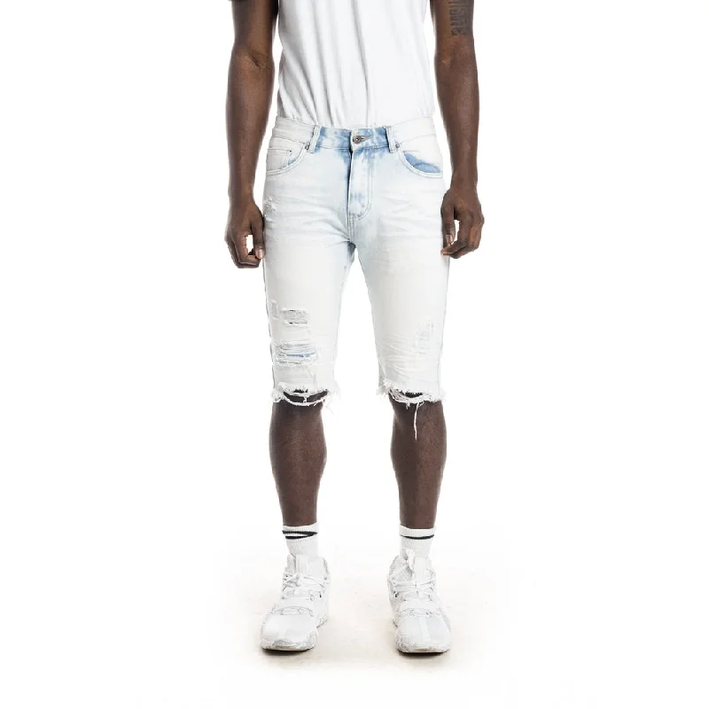 Men's breathable cotton athletic shorts for intense workoutsBasic Jean Shorts - Pale Blue Men's breathable cotton athletic shorts for intense workoutsBasic Jean Shorts - Pale Blue