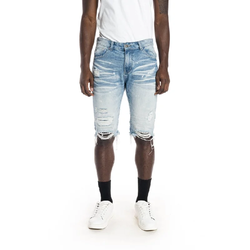 Men's neon - colored athletic shorts for high - visibility workoutsBasic Jean Shorts - Turner Blue Men's neon - colored athletic shorts for high - visibility workoutsBasic Jean Shorts - Turner Blue