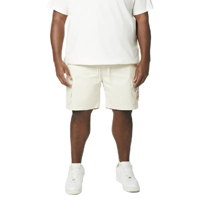 Men's wide - leg linen blend shorts for a relaxed beachside vibeBig and Tall - Graphic Polished Twill Shorts - Chalk Men's wide - leg linen blend shorts for a relaxed beachside vibeBig and Tall - Graphic Polished Twill Shorts - Chalk