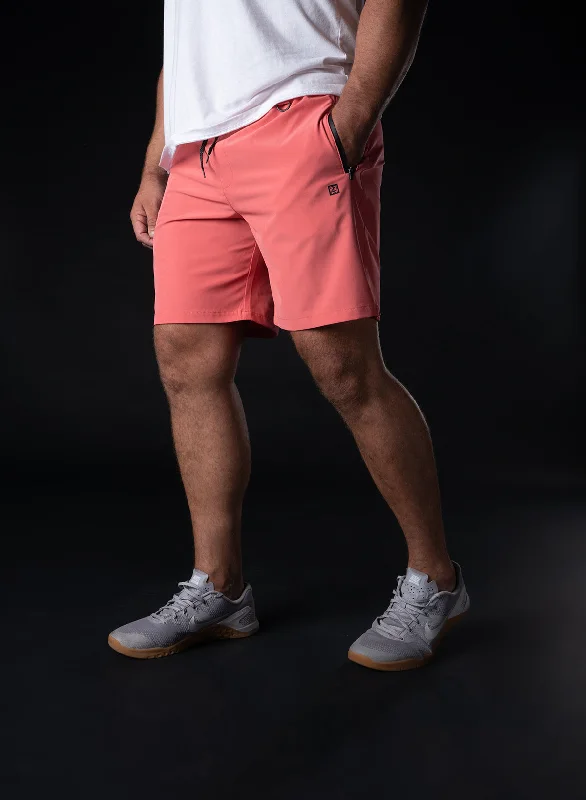 Men's pastel - colored cotton shorts for a spring - friendly outfitEVERYDAY SHORTS 7.5" - SALMON Men's pastel - colored cotton shorts for a spring - friendly outfitEVERYDAY SHORTS 7.5" - SALMON