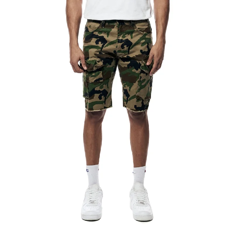 Men's high - waisted swim shorts with UPF protection for beach vacationsGarment Washed Twill Cargo Shorts - Wood Camo Men's high - waisted swim shorts with UPF protection for beach vacationsGarment Washed Twill Cargo Shorts - Wood Camo