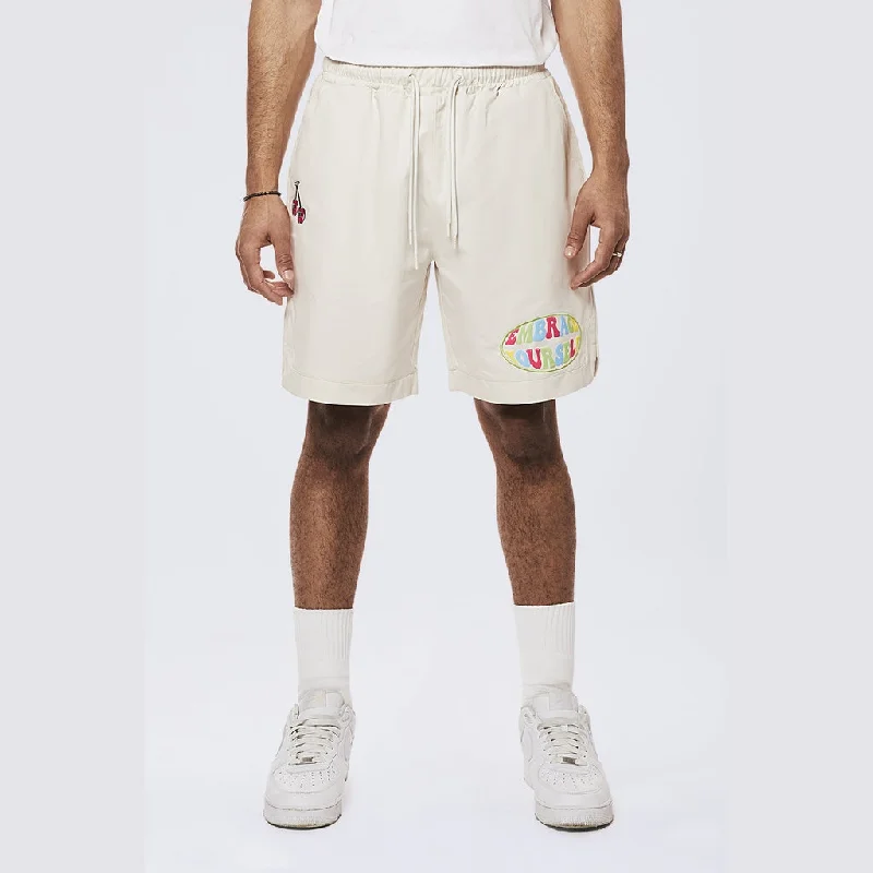 Men's pleated front twill shorts for a classic and sophisticated appearanceGraphic Heavy Textured Twill Shorts - Chalk Men's pleated front twill shorts for a classic and sophisticated appearanceGraphic Heavy Textured Twill Shorts - Chalk