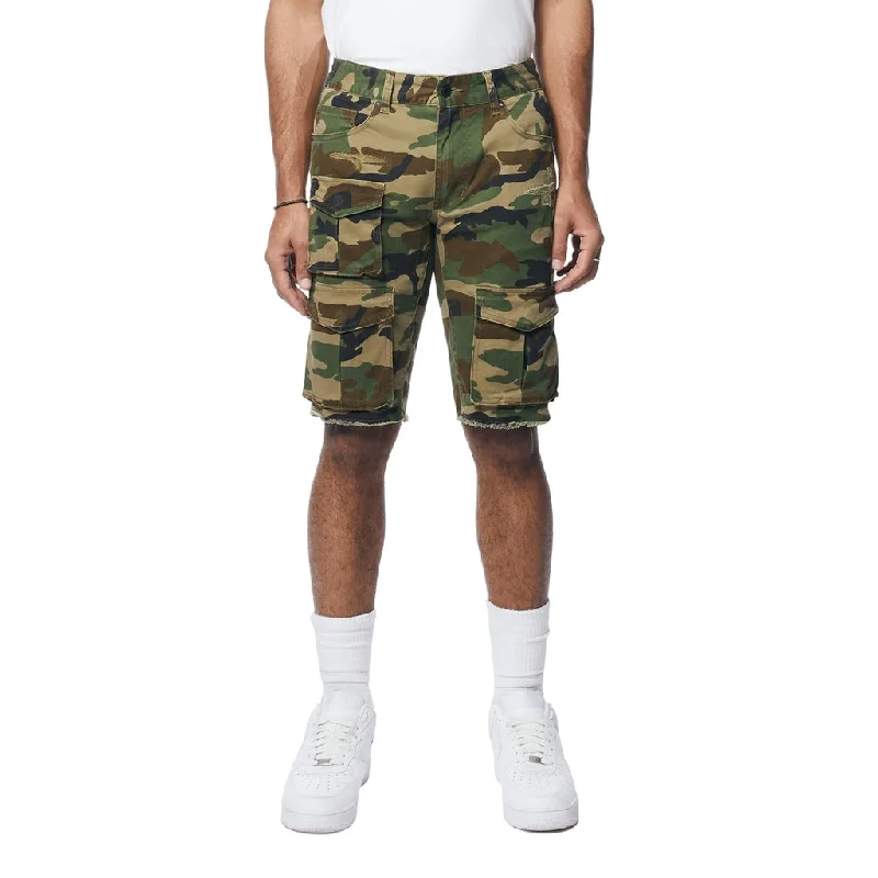 Men's neon - colored athletic shorts for high - visibility workoutsMulti Cargo Twill Shorts - Wood Camo Men's neon - colored athletic shorts for high - visibility workoutsMulti Cargo Twill Shorts - Wood Camo