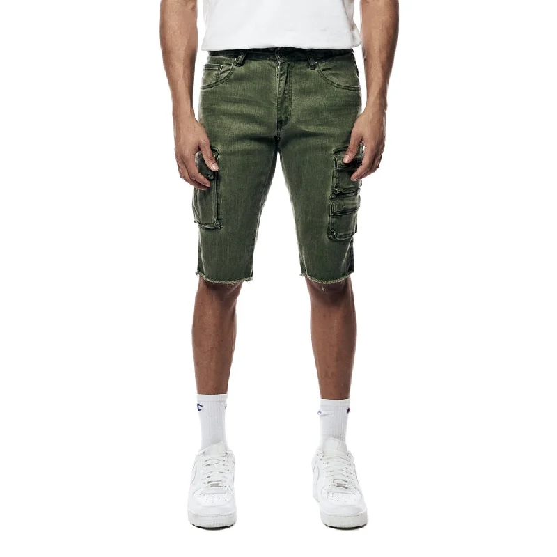 Men's breathable cotton athletic shorts for intense workoutsPigment Dyed Twill Utility Shorts - Vintage Army Men's breathable cotton athletic shorts for intense workoutsPigment Dyed Twill Utility Shorts - Vintage Army