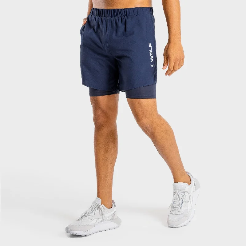 Primal 2-in-1 Shorts - Navy