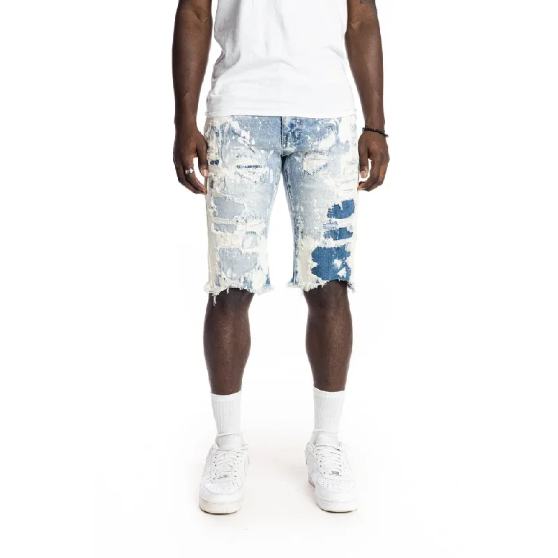 Men's breathable cotton athletic shorts for intense workoutsRipoff Fashion Jean Shorts - Anchor Blue Men's breathable cotton athletic shorts for intense workoutsRipoff Fashion Jean Shorts - Anchor Blue