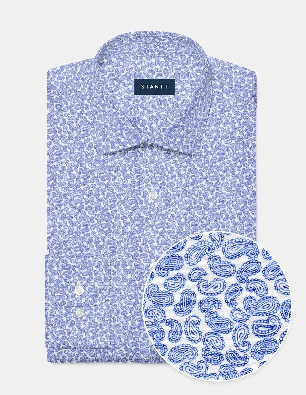 Blue Paisley Print