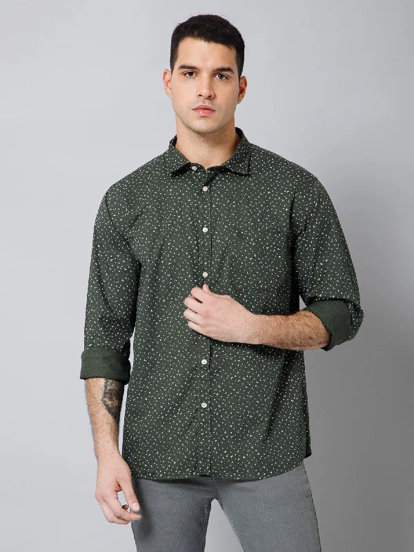 Men's Button - Down Oxford Casual Shirts in Crisp White for a Classic and Versatile StyleMen's Olive Green Casual Floral Print Full Sleeve Shirt Men's Button - Down Oxford Casual Shirts in Crisp White for a Classic and Versatile StyleMen's Olive Green Casual Floral Print Full Sleeve Shirt