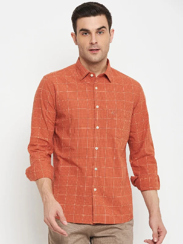 Men's Distressed Denim Casual Shirts with Frayed Edges for a Trendy and Rugged LookMen's Rust Casual Medium Checks Full Sleeve Shirt Men's Distressed Denim Casual Shirts with Frayed Edges for a Trendy and Rugged LookMen's Rust Casual Medium Checks Full Sleeve Shirt