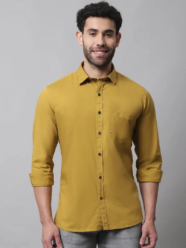 Men's Long - Line Oversized Casual Shirts in Dark Gray for a Relaxed and Modern LookMen's Mustard Casual Plain Stretch Full Sleeve Shirt Men's Long - Line Oversized Casual Shirts in Dark Gray for a Relaxed and Modern LookMen's Mustard Casual Plain Stretch Full Sleeve Shirt