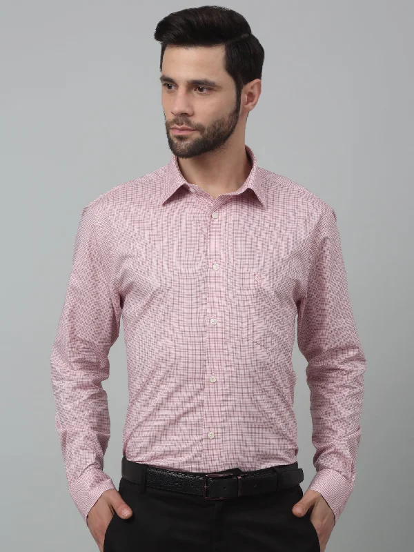 Men's Tailored Fit Checkered Casual Shirts in Multicolor for a Smart - Casual EnsembleMen's Red Formal Micro Checks Full Sleeve Shirt Men's Tailored Fit Checkered Casual Shirts in Multicolor for a Smart - Casual EnsembleMen's Red Formal Micro Checks Full Sleeve Shirt