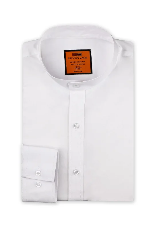 Men's Semi - Fitted Dress Shirts in Emerald Green with Mitered Cuffs for a Polished AppearancePoplin Dress Shirt | Classic Fit | Button Cuff | 100% Cotton | White Men's Semi - Fitted Dress Shirts in Emerald Green with Mitered Cuffs for a Polished AppearancePoplin Dress Shirt | Classic Fit | Button Cuff | 100% Cotton | White