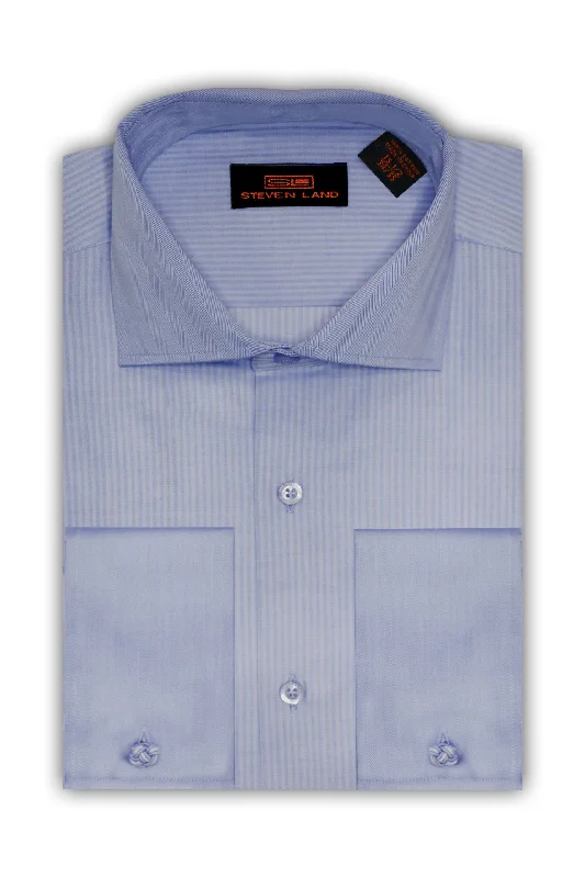Slim Fit Men's Egyptian Cotton Dress Shirts in Crisp White for a Classic Business LookSteven Land |Claremont | Dress shirt | DS316 | BLUE Slim Fit Men's Egyptian Cotton Dress Shirts in Crisp White for a Classic Business LookSteven Land |Claremont | Dress shirt | DS316 | BLUE