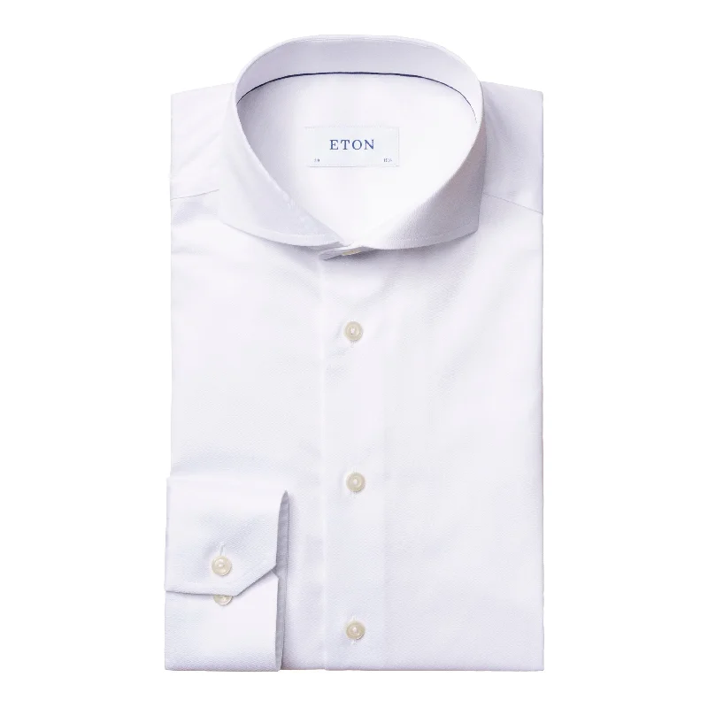 Men's French Cuff Dress Shirts in Charcoal Grey with Mother - of - Pearl Buttons for a Formal OccasionSlim Fit - Signature Twill Shirt Men's French Cuff Dress Shirts in Charcoal Grey with Mother - of - Pearl Buttons for a Formal OccasionSlim Fit - Signature Twill Shirt