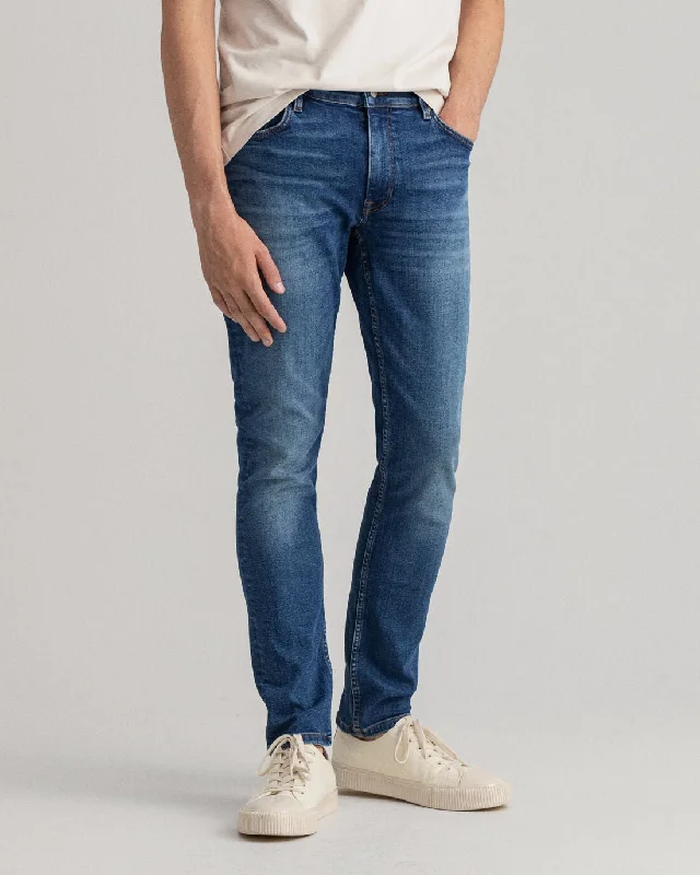 Men's Moisture - Wicking Performance Fabric Casual Shirts for Outdoor ActivitiesGANT Maxen Extra Slim Fit Retro Shield Jeans Men's Moisture - Wicking Performance Fabric Casual Shirts for Outdoor ActivitiesGANT Maxen Extra Slim Fit Retro Shield Jeans