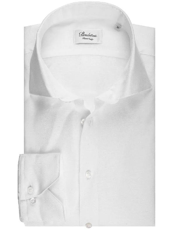 Men's Embroidered Detail Casual Shirts in Beige for a Touch of EleganceLinen Fitted Body Shirt White Men's Embroidered Detail Casual Shirts in Beige for a Touch of EleganceLinen Fitted Body Shirt White