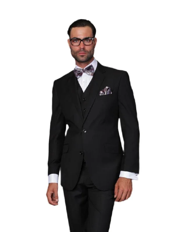 Men's Tailored Fit Checkered Casual Shirts in Multicolor for a Smart - Casual EnsembleMen's 3 Piece Tailored Fit Wool Suit by Statement Color Black Men's Tailored Fit Checkered Casual Shirts in Multicolor for a Smart - Casual EnsembleMen's 3 Piece Tailored Fit Wool Suit by Statement Color Black