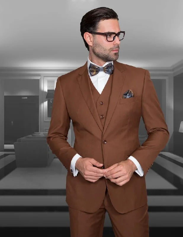 Men's Shearling - Lined Collar Casual Shirts in Brown for a Rustic and Warm AppealMen's 3 Piece Tailored Fit Wool Suit by Statement Color Copper Men's Shearling - Lined Collar Casual Shirts in Brown for a Rustic and Warm AppealMen's 3 Piece Tailored Fit Wool Suit by Statement Color Copper