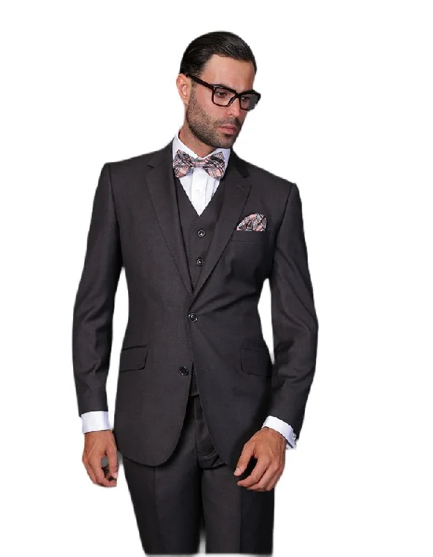 Men's Slim - Fit Printed Floral Casual Shirts in Pastel Colors for a Spring - Inspired VibeMen's 3 Piece Tailored Fit Wool Suit by Statement color Charcoal Men's Slim - Fit Printed Floral Casual Shirts in Pastel Colors for a Spring - Inspired VibeMen's 3 Piece Tailored Fit Wool Suit by Statement color Charcoal