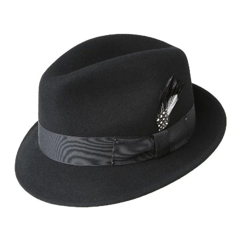 Plus Size Men's Striped Chambray Casual Shirts with a Spread Collar for a Preppy AppearanceMen's Fedora Hat -Tino by Bailey of Hollywood Color Black Plus Size Men's Striped Chambray Casual Shirts with a Spread Collar for a Preppy AppearanceMen's Fedora Hat -Tino by Bailey of Hollywood Color Black