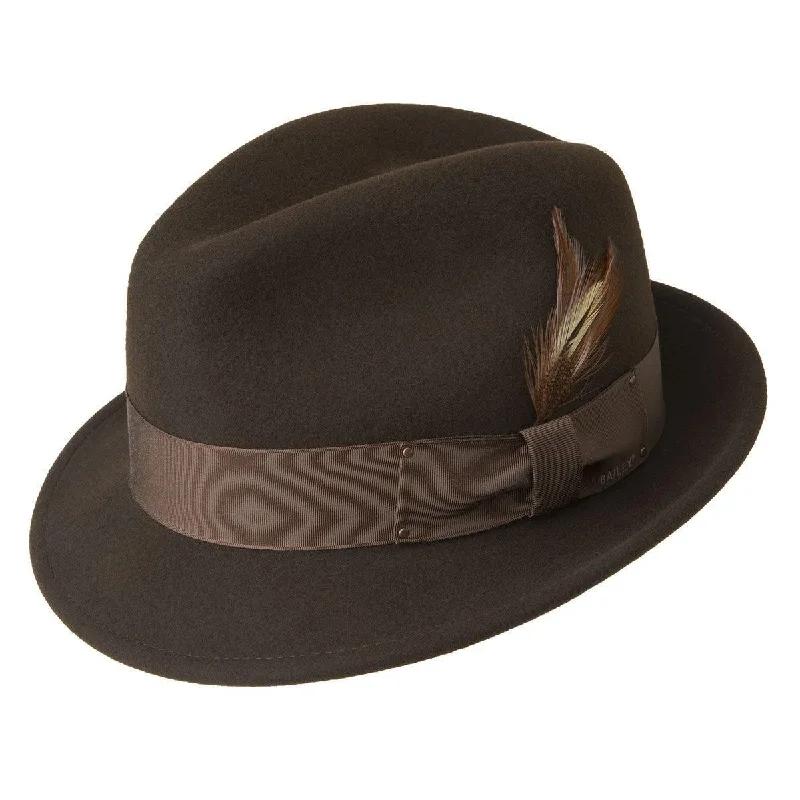 Plus Size Men's Striped Chambray Casual Shirts with a Spread Collar for a Preppy AppearanceMen's Fedora Hat -Tino by Bailey of Hollywood Color Brown Plus Size Men's Striped Chambray Casual Shirts with a Spread Collar for a Preppy AppearanceMen's Fedora Hat -Tino by Bailey of Hollywood Color Brown