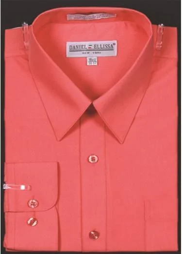 Men's Thermal - Lined Casual Shirts in Black for Added Warmth in Cold WeatherMen's Slim Fit Dress Shirt Color Coral Men's Thermal - Lined Casual Shirts in Black for Added Warmth in Cold WeatherMen's Slim Fit Dress Shirt Color Coral