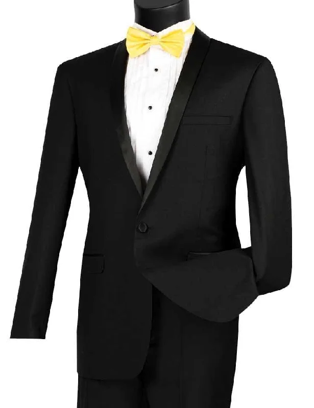 Men's Retro - Style Hawaiian Print Casual Shirts in Bold Patterns for a Tropical VacationSlim Fit Black Tuxedo with Narrow Black Shawl Lapel Men's Retro - Style Hawaiian Print Casual Shirts in Bold Patterns for a Tropical VacationSlim Fit Black Tuxedo with Narrow Black Shawl Lapel