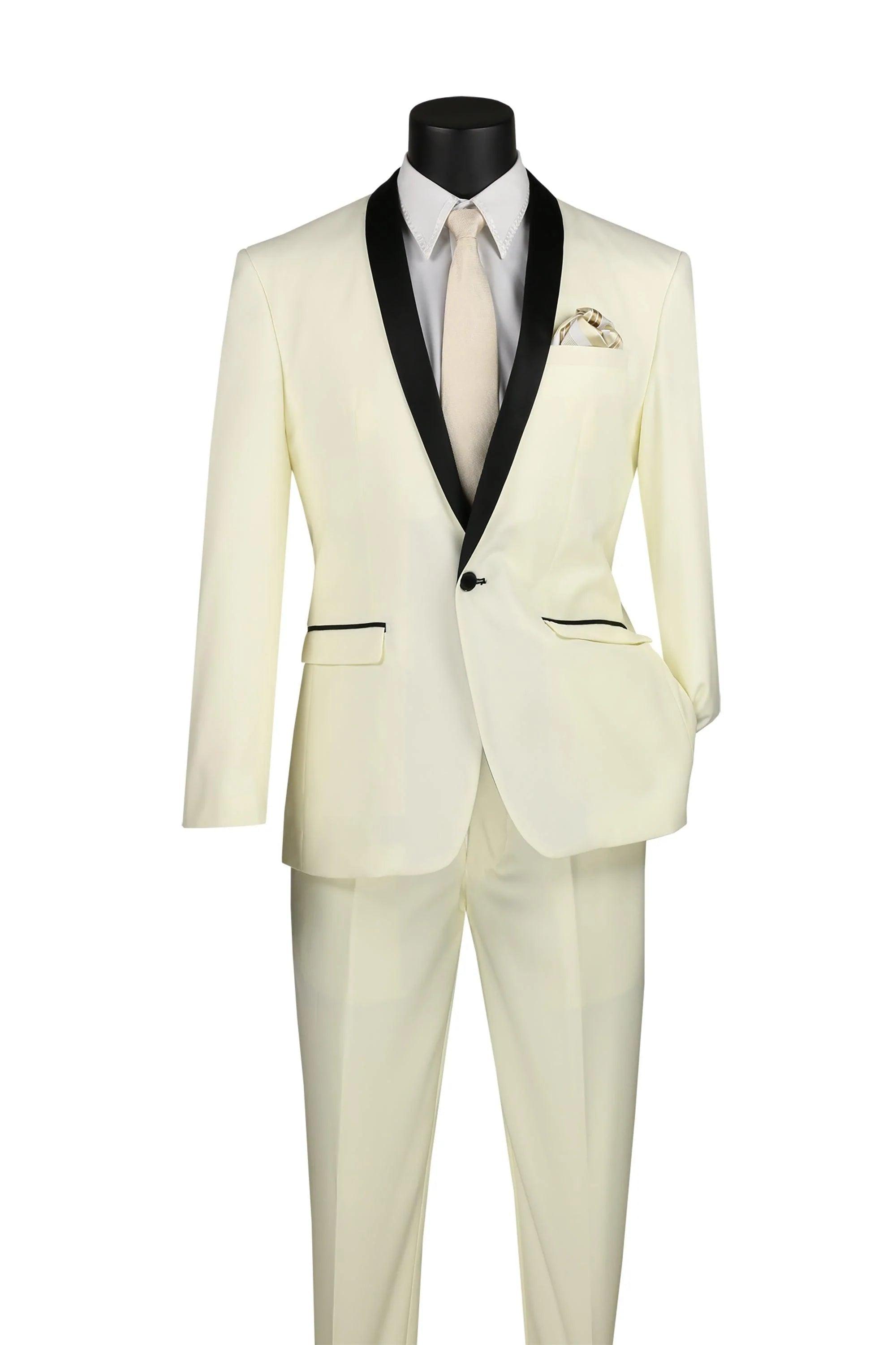 Men's Shearling - Lined Collar Casual Shirts in Brown for a Rustic and Warm AppealIvory Slim Fit Tuxedo with Black Shawl Lapel & Ivory Pants Men's Shearling - Lined Collar Casual Shirts in Brown for a Rustic and Warm AppealIvory Slim Fit Tuxedo with Black Shawl Lapel & Ivory Pants