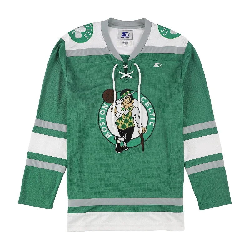 Men's Graphic - Printed Casual Shirts with Pop - Culture References for a Fun and Stylish LookSTARTER Mens Boston Celtics Jersey, Green, Large Men's Graphic - Printed Casual Shirts with Pop - Culture References for a Fun and Stylish LookSTARTER Mens Boston Celtics Jersey, Green, Large