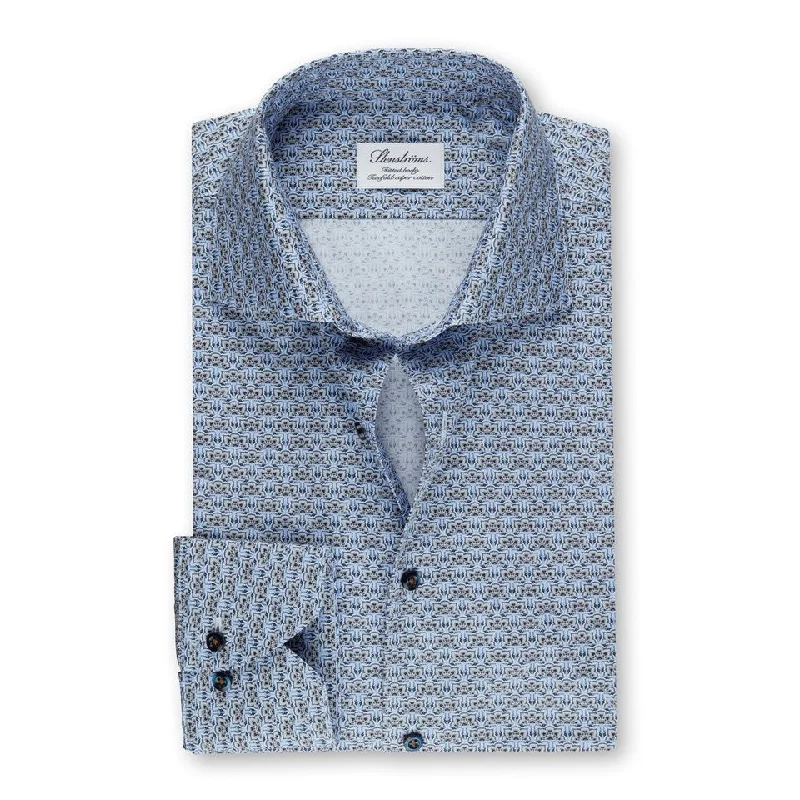 Men's Soft - Touch Modal Blend Dress Shirts in Mustard Yellow for a Bold Fashion StatementFitted Body - Medallion Shirt Men's Soft - Touch Modal Blend Dress Shirts in Mustard Yellow for a Bold Fashion StatementFitted Body - Medallion Shirt