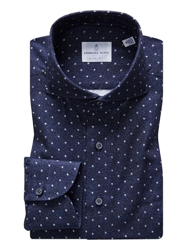 Men's Embroidered Detail Casual Shirts in Beige for a Touch of EleganceTwill Casual Shirt SF18177 Dark Blue Men's Embroidered Detail Casual Shirts in Beige for a Touch of EleganceTwill Casual Shirt SF18177 Dark Blue