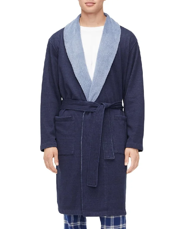 Men's robes with a hooded drawstring​UGG Robinson Robe Heather 1096932