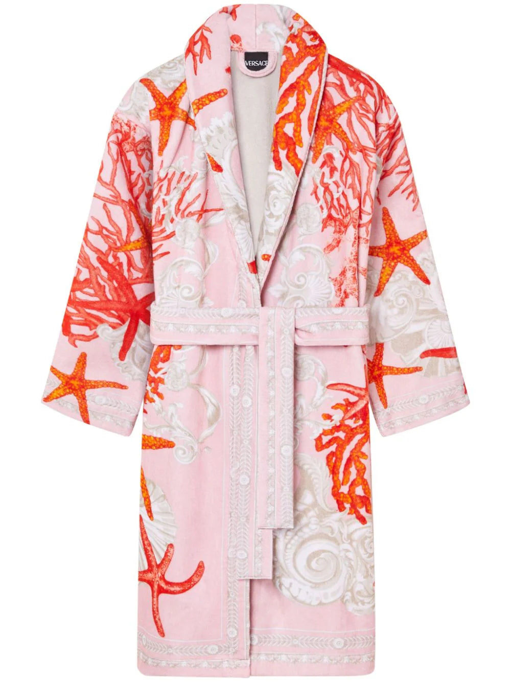 Men's robes with a lightweight shell​Versace La Mer Coral Bathrobe
