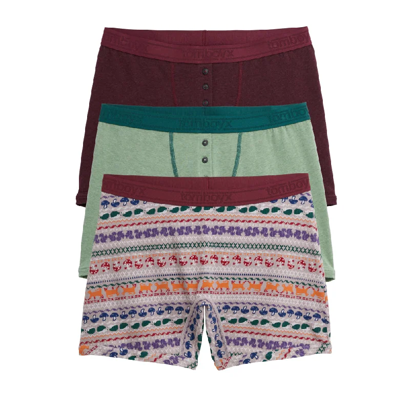 Men's boxer briefs with a performance - driven design6" Boxer Briefs 3-Pack - Furry Fairisle Men's boxer briefs with a performance - driven design6" Boxer Briefs 3-Pack - Furry Fairisle