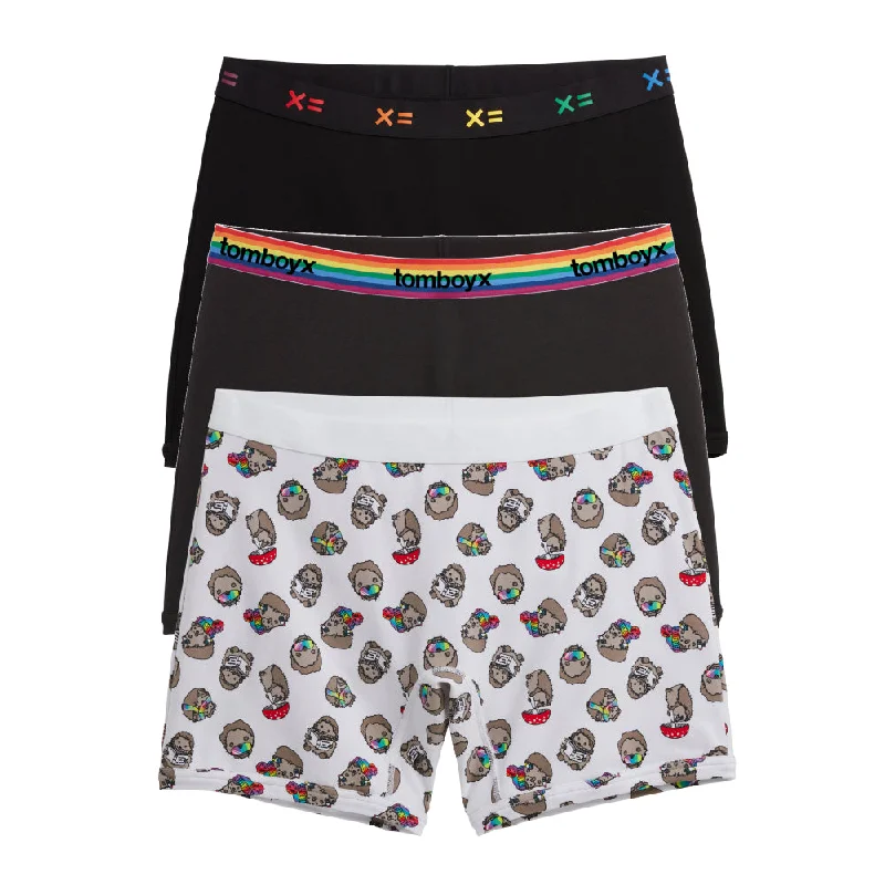 Men's boxer briefs with a body - hugging fit6" No Fly Boxer Briefs 3-Pack - Be Hedgey Men's boxer briefs with a body - hugging fit6" No Fly Boxer Briefs 3-Pack - Be Hedgey
