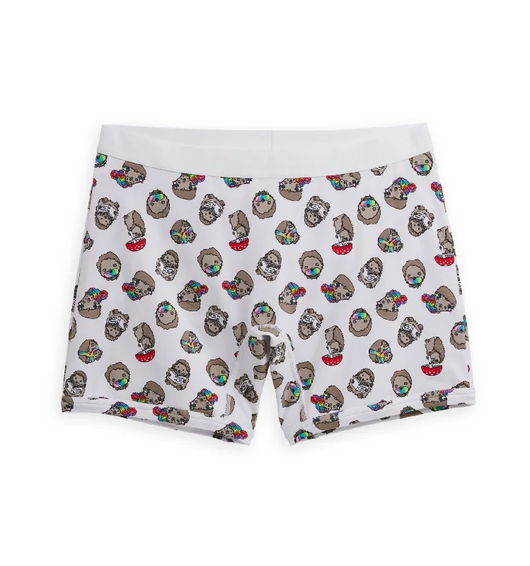 Men's boxer briefs with a breathable cotton gusset6" No Fly Boxer Briefs - Be Hedgey Men's boxer briefs with a breathable cotton gusset6" No Fly Boxer Briefs - Be Hedgey