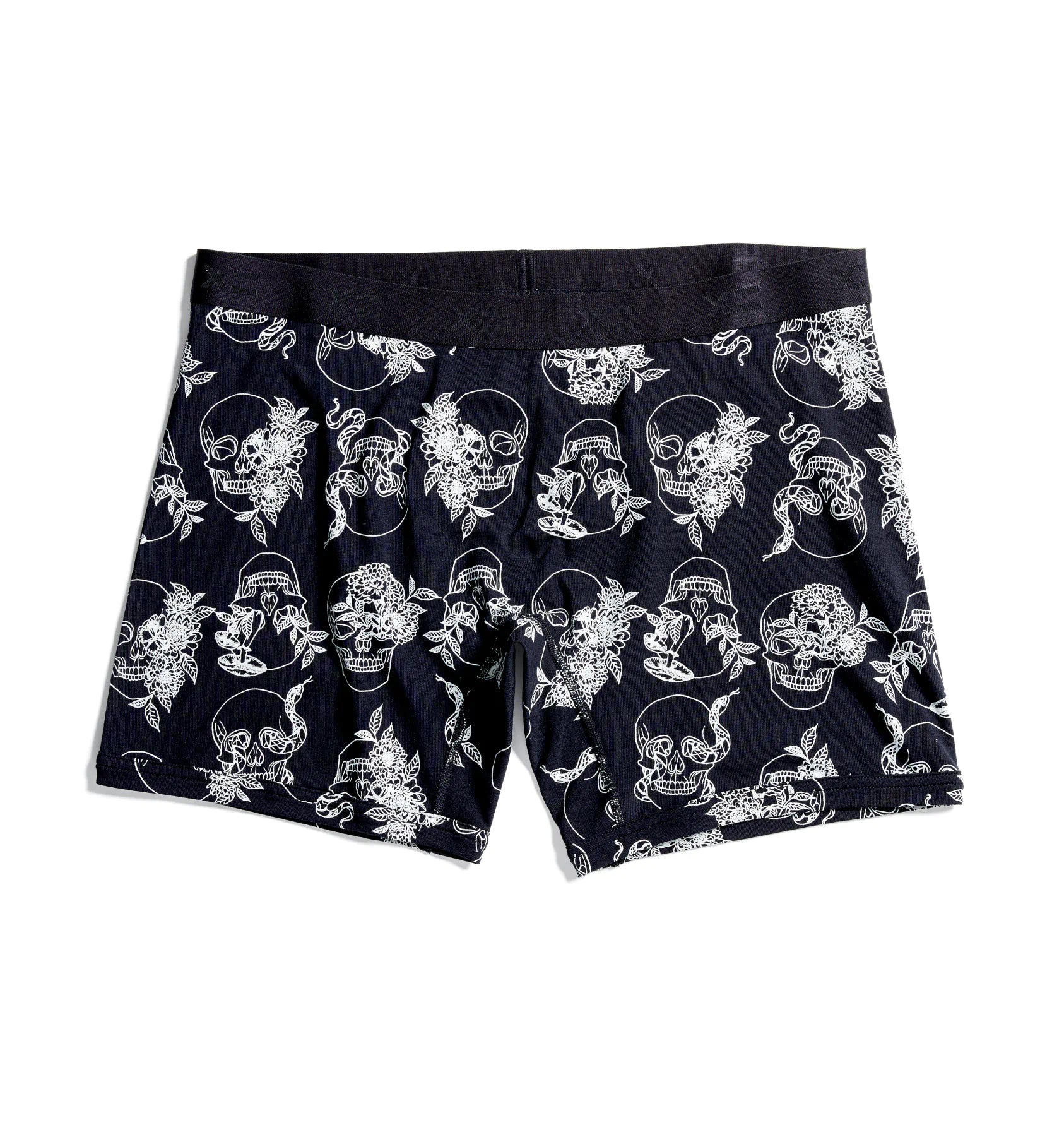 Men's boxer briefs with a moisture - regulating fabric6" No Fly Boxer Briefs - Skull Garden Men's boxer briefs with a moisture - regulating fabric6" No Fly Boxer Briefs - Skull Garden