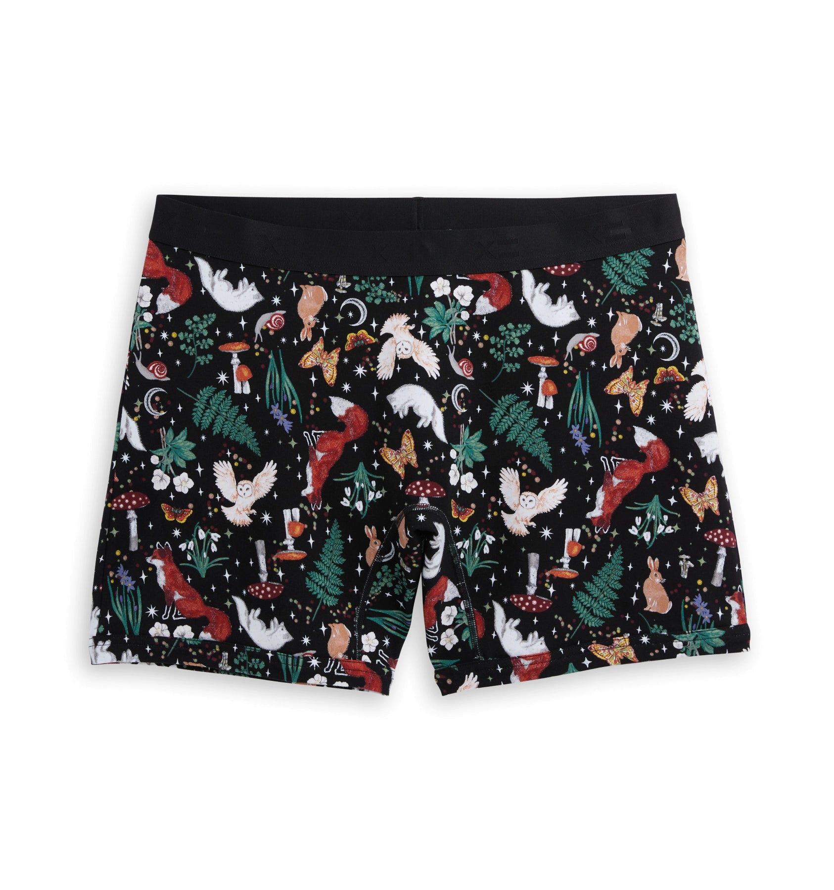 Men's boxer briefs with a stretch - knit fabric6" No Fly Boxer Briefs - Woodland Tapestry Men's boxer briefs with a stretch - knit fabric6" No Fly Boxer Briefs - Woodland Tapestry