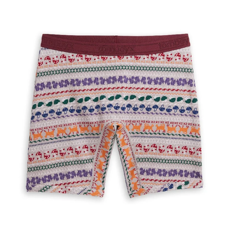 Men's boxer briefs with a color - fast dye​9" Boxer Briefs - Furry Fairisle