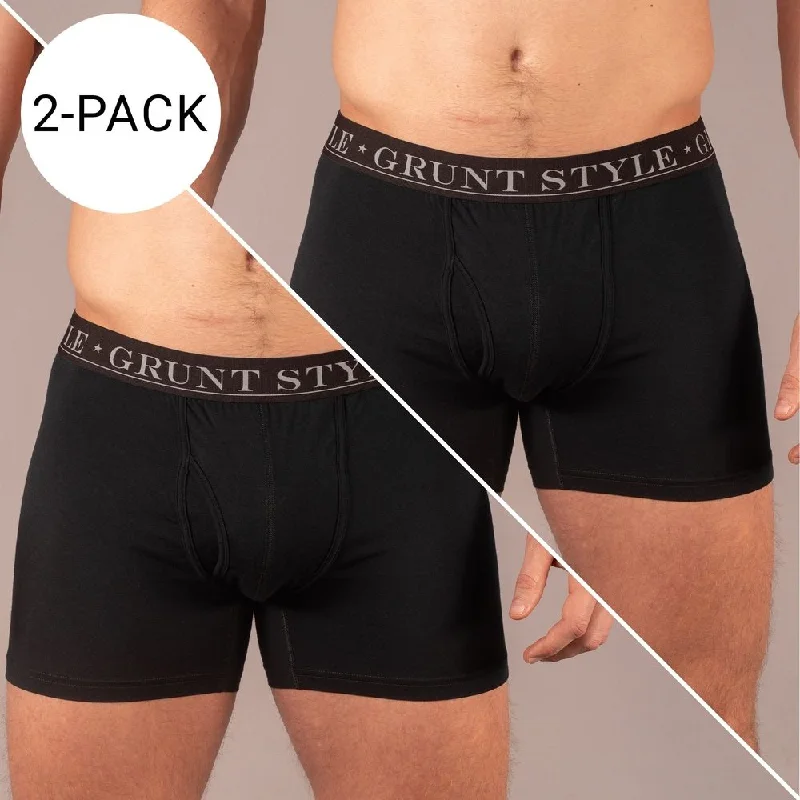 Men's boxer briefs with a quick - drying liningBase Command 2-Pack Boxer Briefs - Black Men's boxer briefs with a quick - drying liningBase Command 2-Pack Boxer Briefs - Black