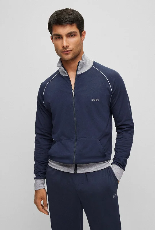 Bomber men jackets with ribbed cuffs for a classic 80s styleBOSS MIX AND MATCH JACKET Bomber men jackets with ribbed cuffs for a classic 80s styleBOSS MIX AND MATCH JACKET