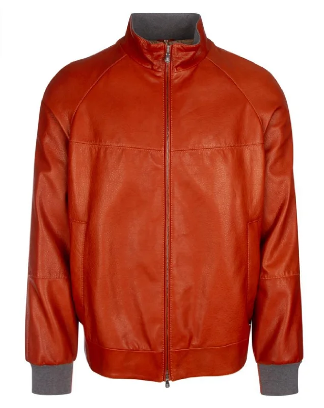 Corduroy men jackets in earthy tones for a rustic charmBrunello Cucinelli Men's Bomber Jacket In Orange Corduroy men jackets in earthy tones for a rustic charmBrunello Cucinelli Men's Bomber Jacket In Orange