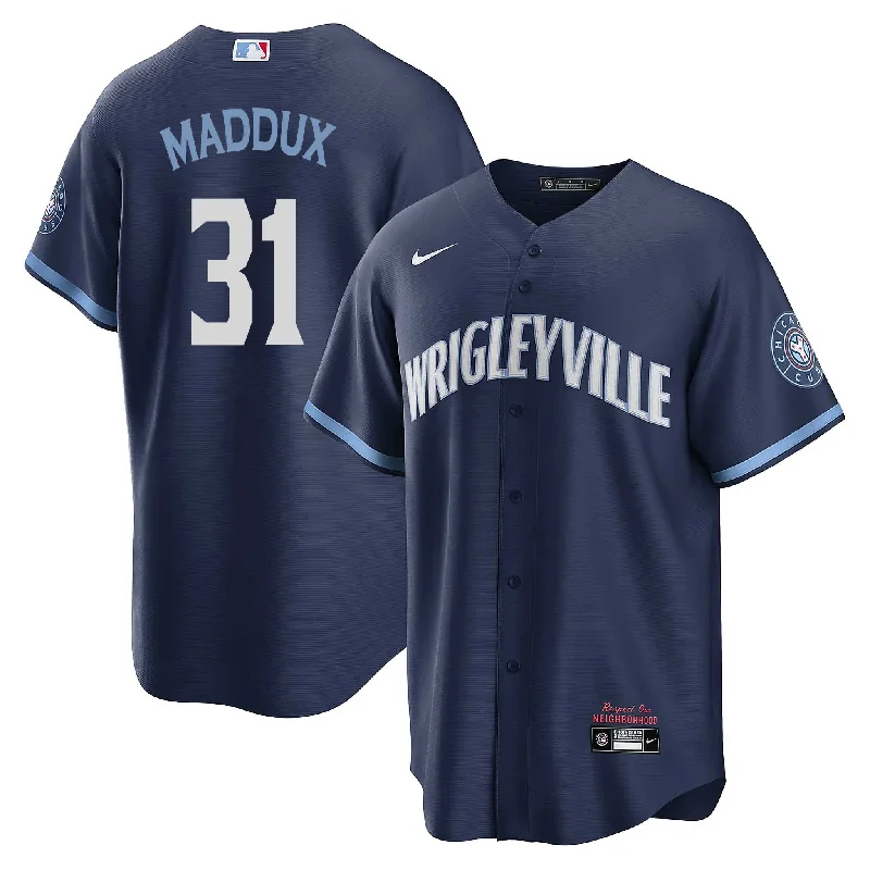 Men's Moisture - Wicking Golf Jerseys with UV Protection for Comfortable Rounds on the CourseChicago Cubs Greg Maddux Nike City Connect Vapor Limited Jersey Men's Moisture - Wicking Golf Jerseys with UV Protection for Comfortable Rounds on the CourseChicago Cubs Greg Maddux Nike City Connect Vapor Limited Jersey