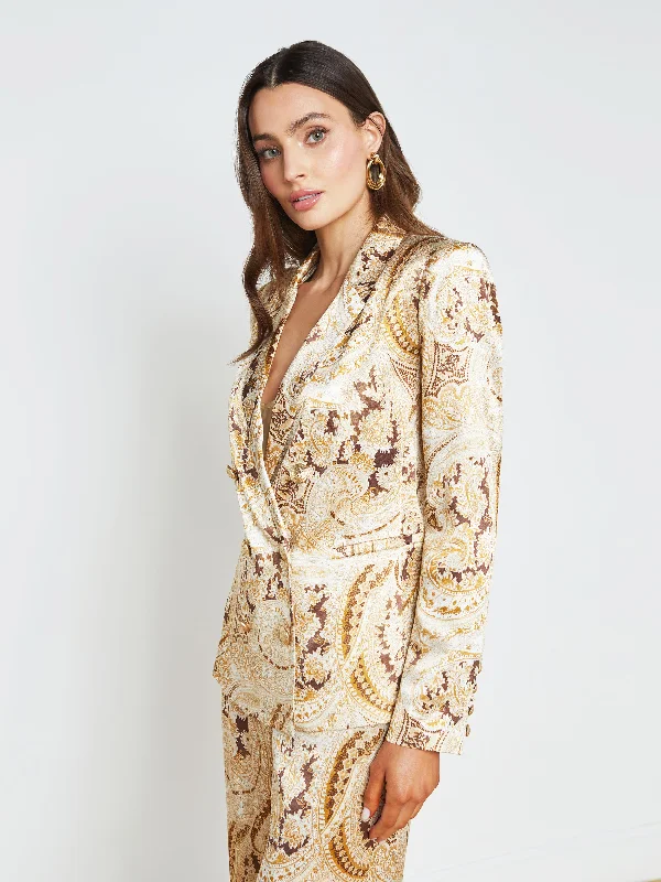 Men's Metallic - Trimmed Blazer in Silver for a Glamorous and Eye - Catching Party AttireColin Blazer Men's Metallic - Trimmed Blazer in Silver for a Glamorous and Eye - Catching Party AttireColin Blazer