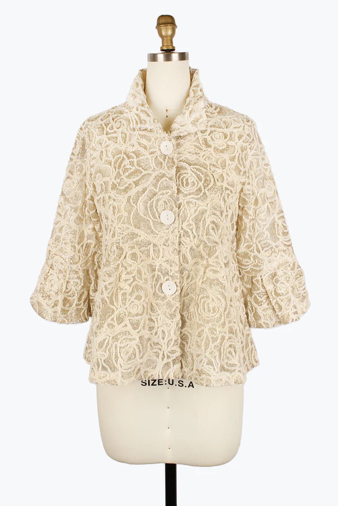 Embroidered men jackets with intricate floral designs for a unique aestheticDamee 2411- BLK/CGD F24 Floral Chenille & Sequins Peplum Jacket Embroidered men jackets with intricate floral designs for a unique aestheticDamee 2411- BLK/CGD F24 Floral Chenille & Sequins Peplum Jacket